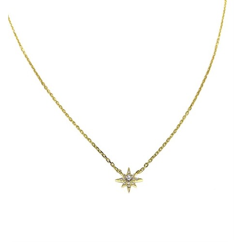 SANTO YELLOW GOLD STAR NECKLACE