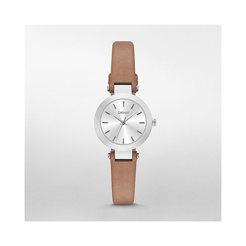 DKNY STANHOPE MINI SILVER BROWN LEATHER