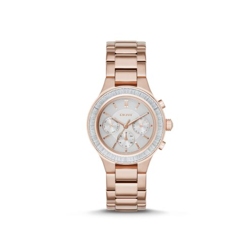 DKNY ROSE STONE SET CHAMBERS WATCH