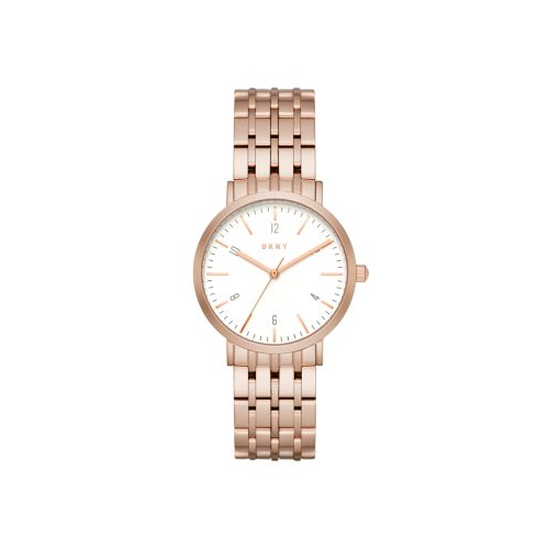 DKNY MINETTA ROSE GOLD STAINLESS STEEL WATCH
