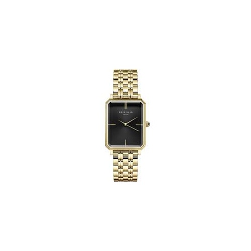 Rosefield Octagon Black Gold Watch