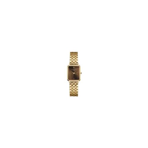 Rosefield Octagon XS Chocolate Brown Dial Gold-Tone Watch