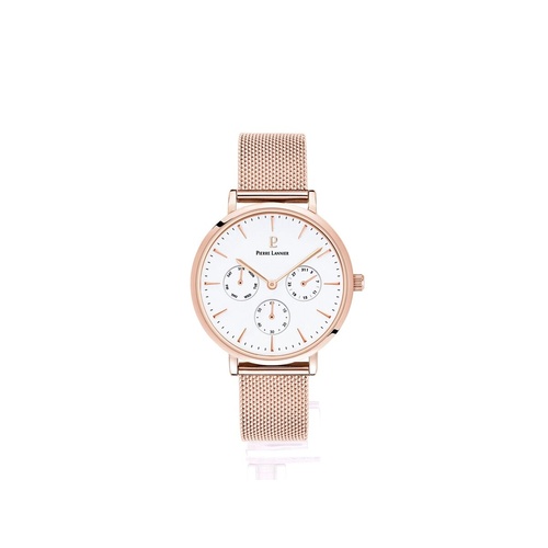 PIERRE LANNIER SYMPHONY ROSE GOLD MESH WATCH