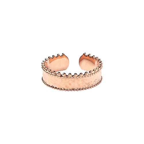PASTICHE ROSE GOLD EARTH GYPSY RING
