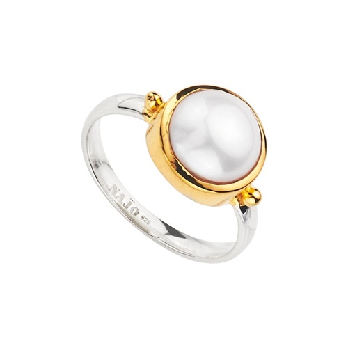 NAJO TWO TONE GARLAND PEARL RING