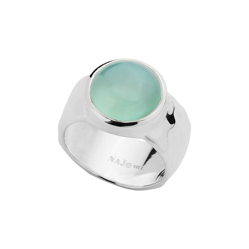 Najo Chroma Aqua Chalcedony Ring