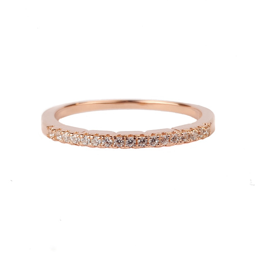 SANTO ROSE GOLD CZ BAND RING
