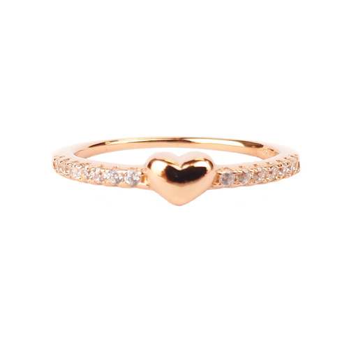 ROSE GOLD HEART RING