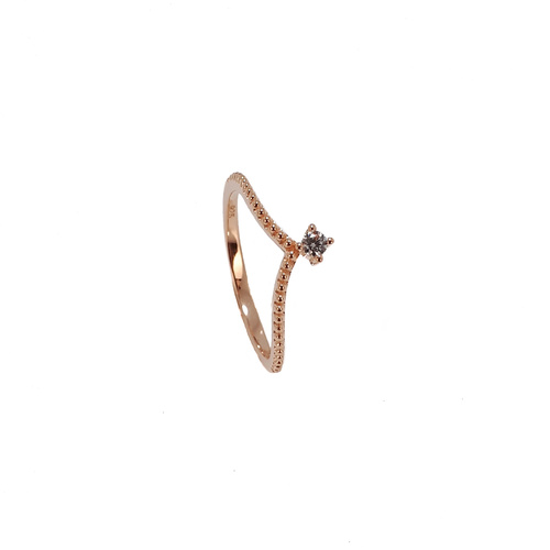 ROSE GOLD POINTED RING