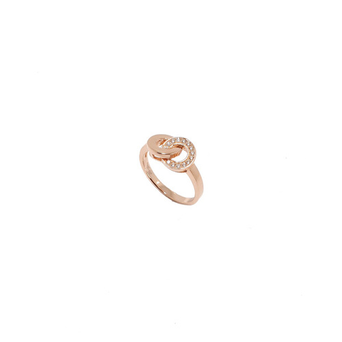 ROSE GOLD DOUBLE CIRCLE RING