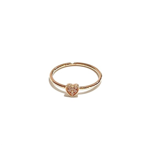 ROSS GOLD PLATED STERLING SILVER PAVE CZ HEART