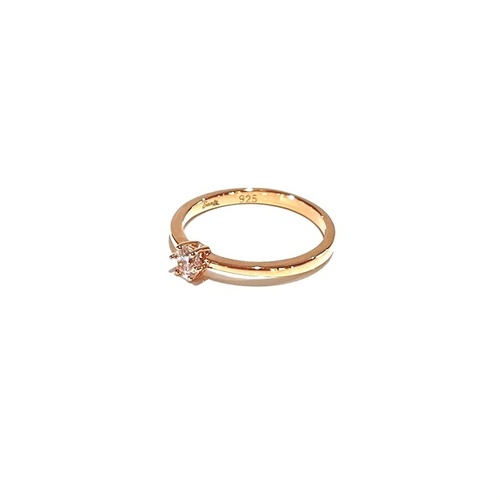 SANTO ROSE GOLD SMALL CZ SOLITAIRE RING