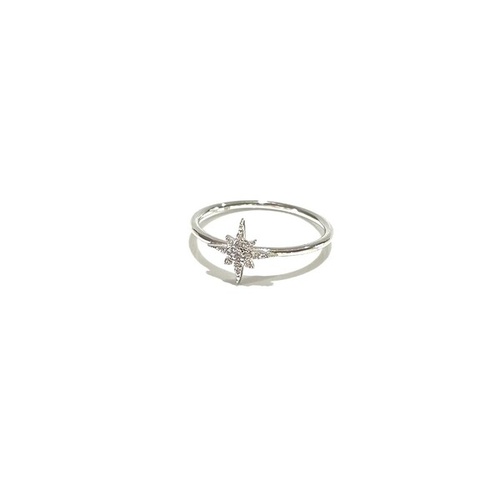 SANTO STERLING SILVER FINE CZ STAR RING