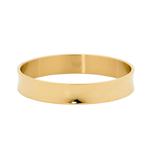Stainless steel Concaved Bangle Gold