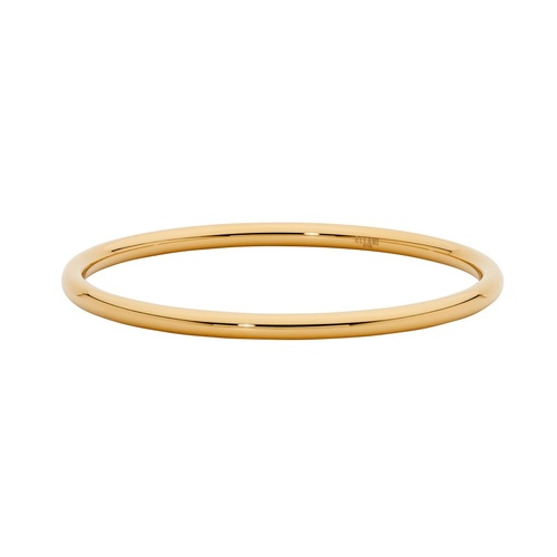 Ellani Stainless steel 4mm solid golf bangle - Gold