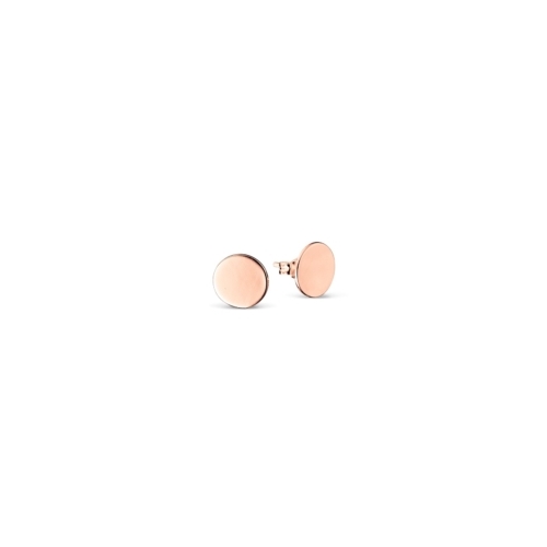 Indulge Rose Gold Plated Sterling silver gold plated circle stud 3mm