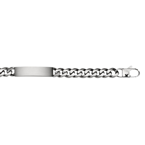 Indulge Stainless steel men’s ID bracelet - Matte