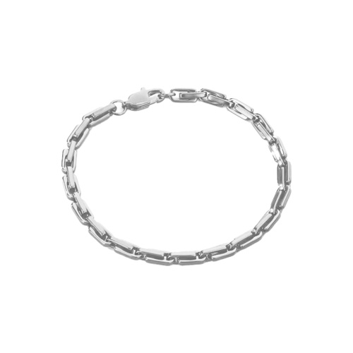 Indulge Stainless Steel 4.5MM Interlocking Chain Link Bracelet