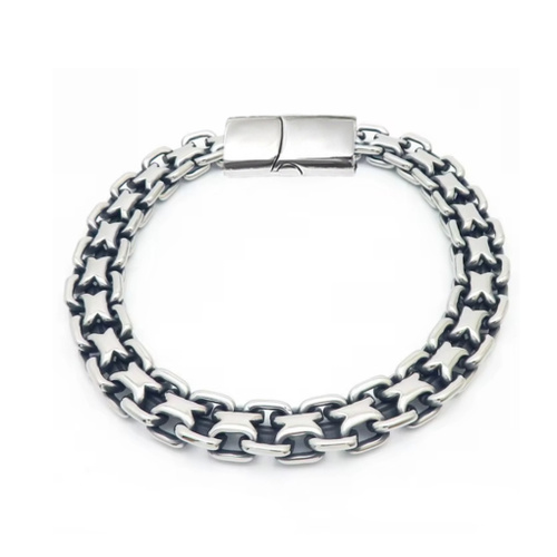 Indulge Stainless Steel Vintage Look Bracelet