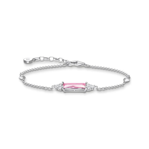 Heritage Pink Silver Bracelet