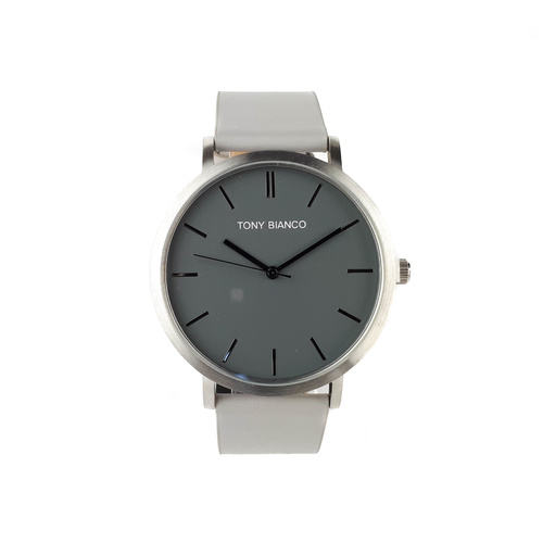 TONY BIANCO WATKIN - GREY LEATHER GREY DIAL TBT003B-SGG