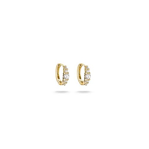 Thomas Sabo Hoop earrings with zirconia -  Gold Plated