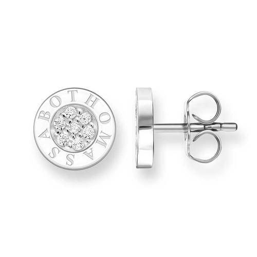 THOMAS SABO STERLING SILVER CUBIC ZIRCONIA STUD EARRINGS