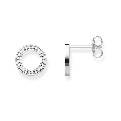 THOMAS SABO CIRCLE TOGETHER CUBIC ZIRCONIA STUD EARRINGS