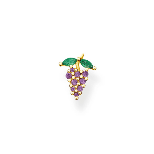THOMAS SABO GRAPES YELLOW GOLD PLATED SINGLE EARRING