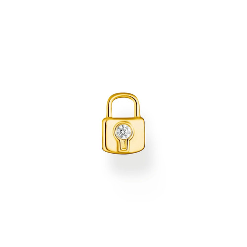 THOMAS SABO GOLD PADLOCK STUD (SINGLE)