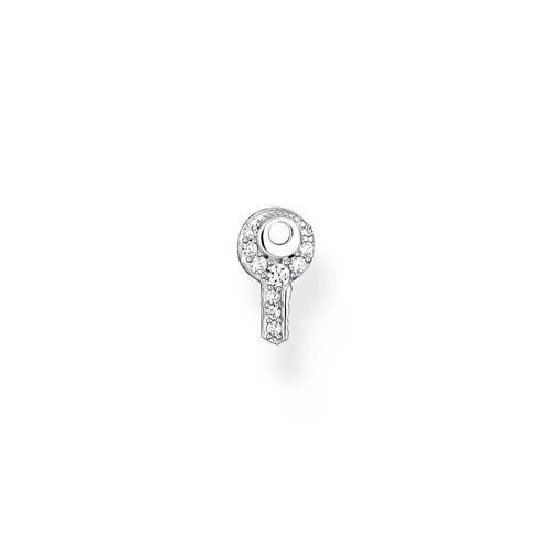 THOMAS SABO SILVER CZ KEY STUD EARRING (SINGLE)