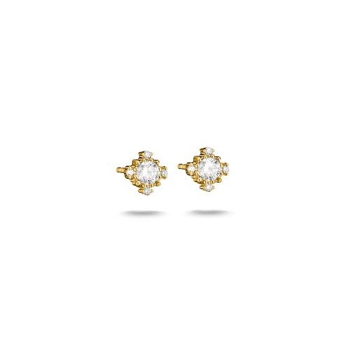 Thomas Sabo Ear studs with zirconia - Gold Plated