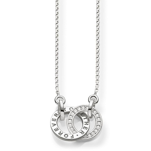 THOMAS SABO STERLING SILVER TOGETHER FOREVER NECKLACE