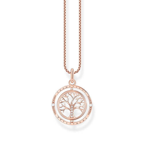 THOMAS SABO ROSE GOLD TREE OF LOVE NECKLACE