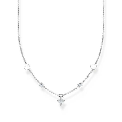 THOMAS SABO SCATTERED CZ AND HEART NECKLACE