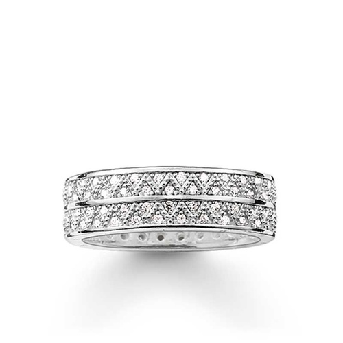 THOMAS SABO ZIG ZAG CUBIC ZIRCONIA RING