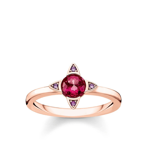 THOMAS SABO MAGIC FOUR POINT ROSE GOLD PLATED RING