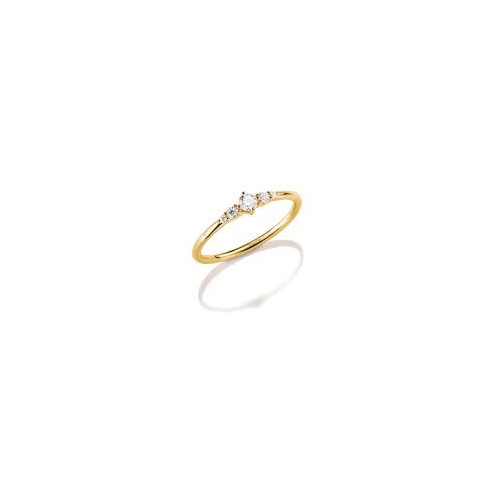 Thomas Sabo Ring with zirconia stones - Gold Plated