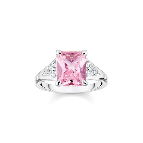 Heritage Pink Silver Cocktail Ring