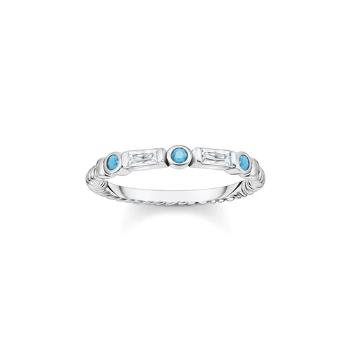 Turquoise Silver Band Ring