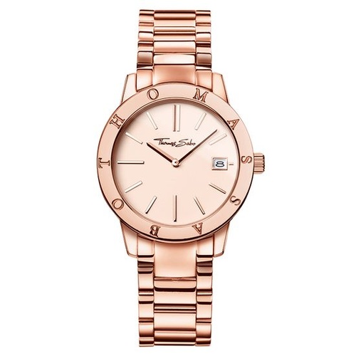 THOMAS SABO STAINLESS STEEL ROSE GOLD PLATED WATCH