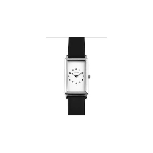 TONY & WILL PARIS SLV/WHT/BLK LEATHER WATCH